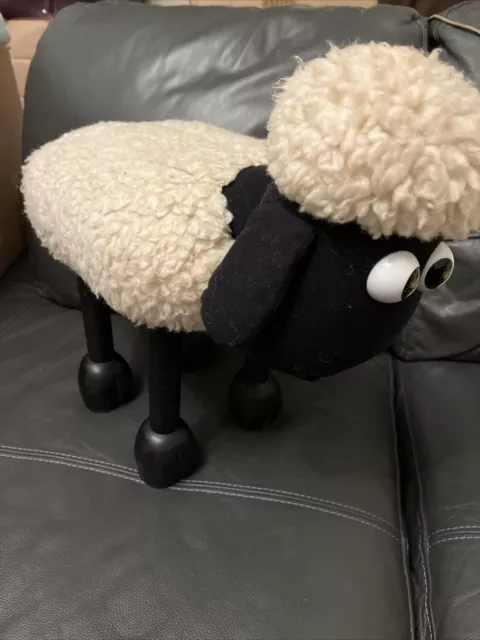 Vintage 1989 SHAUN THE SHEEP Foot Stool WALLACE & GROMIT RARE COLLECTABLE