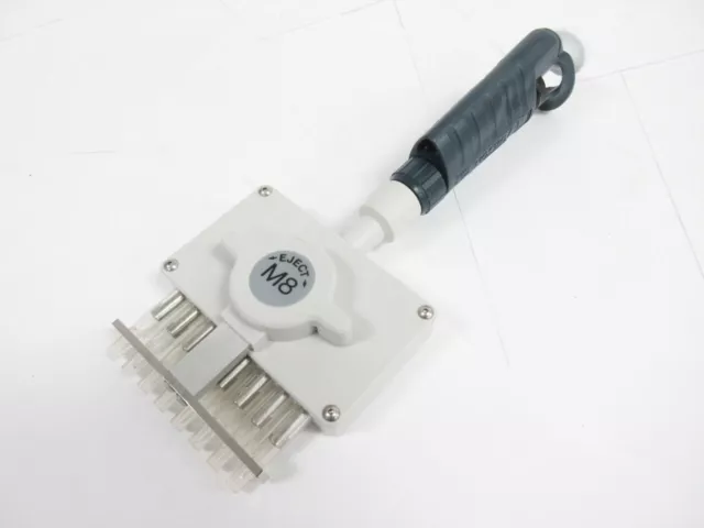 GILSON PIPETMAN 8X200 8 CHANNEL PIPETTE 20 - 200 uL MULTICHANNEL P8-200 P-200-M8