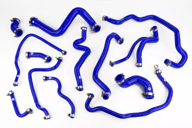 Stoney Silicone Radiator Coolant Hoses fit Vauxhall Astra MK4 GSI Z20LET Blue