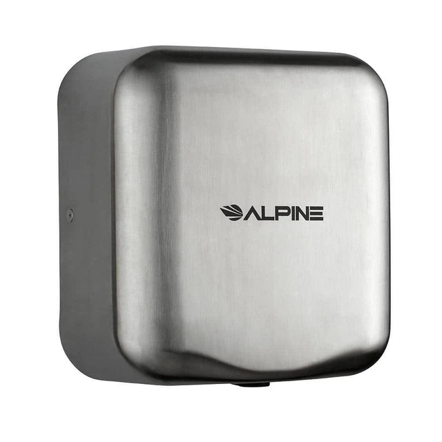 Alpine Industry Hand Dryer Stainless Steel Automatic High Speed Electric Brushed