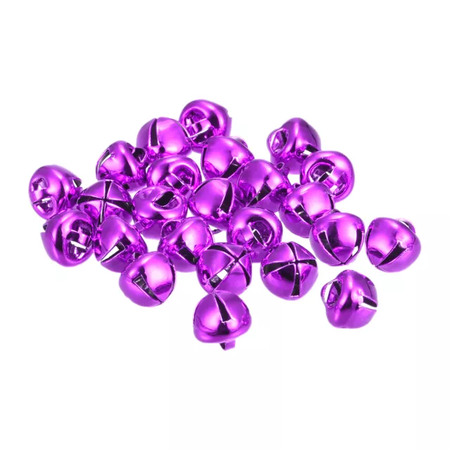 Jingle Bells, 8mm 120pcs Small Bells for Crafts DIY Christmas, Purple