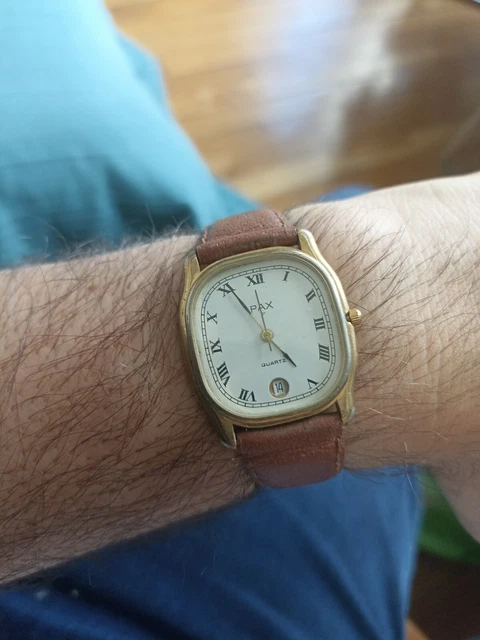 Lot De 2 Montres Mécaniques Vintage Plaquées Or - Marque Pax - Occasion Fonctionnelles