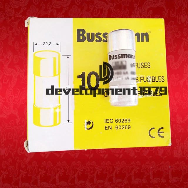 10x Bussmann C22G50 50A 690V AC Cylindrical Fuse 22x58mm 50 Amp