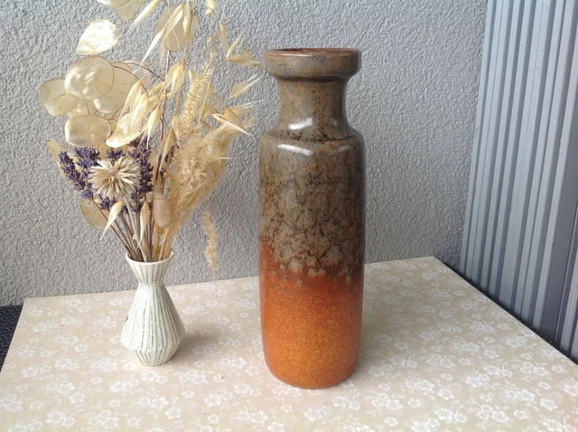 Vase SCHEURICH Fat Lava en grès émaillé vintage W.Germany