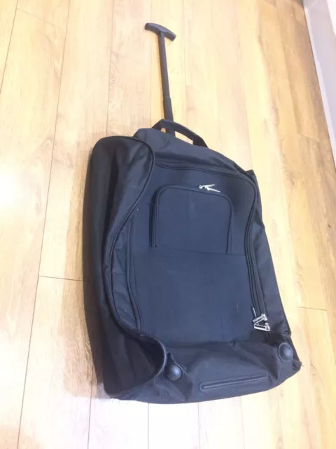 MASMAN WHEELED Suitcase Travel Holdall Luggage Trolley Bag approx