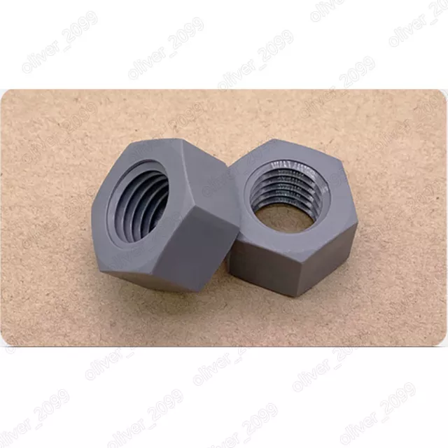 Gray Nylon Plastic DIN934 Hexagon Nuts Hex Nuts M5 M6 M8 M10 M12 M14 M16 M18 M20