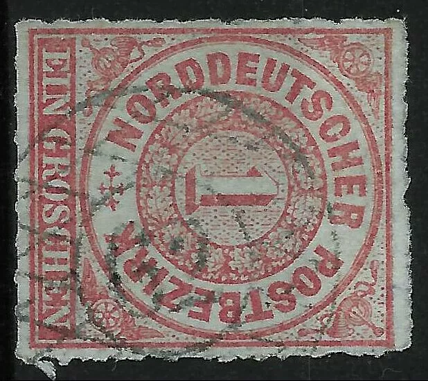 Sachsen 1868 : nachverwend. N62 auf NDP MiNr. 4 : SachsenStempel