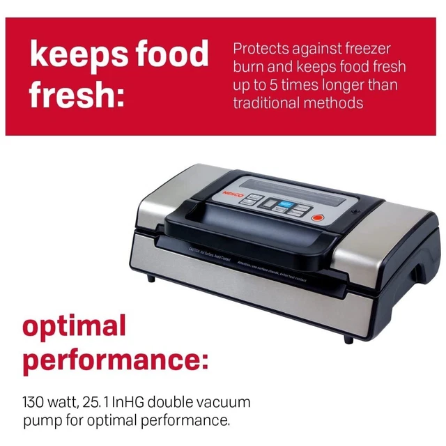 VS12 DELUXE VACUUM Sealer (Vacuum Canister Not Included) Hot 109.00