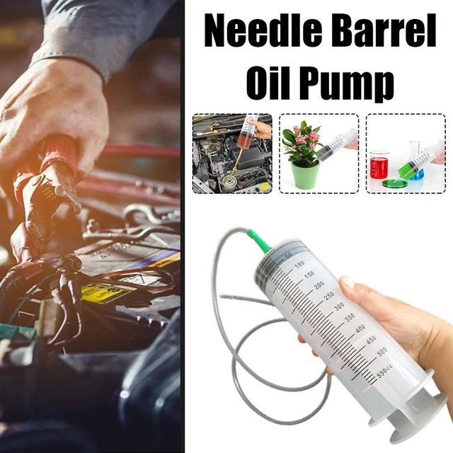 POMPA DI ASPIRAZIONE PER ESTRAZIONE OLIO GASOLIO 1500ML SIRINGA MANUAL
