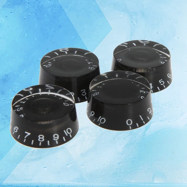 4 PCS / Set Boutons de guitare ronds Vitesse Boutons de contrôle de tonalité