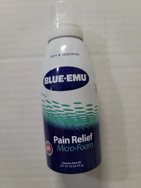 Blue-Emu Pain Relief Micro-Foam 3.5 Oz Blue Emu Oil   NEW-   EXP 09/23