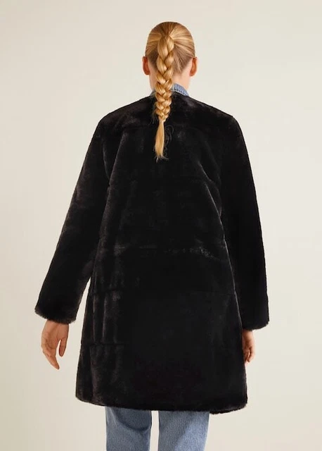 Manteau effet fausse fourrure online