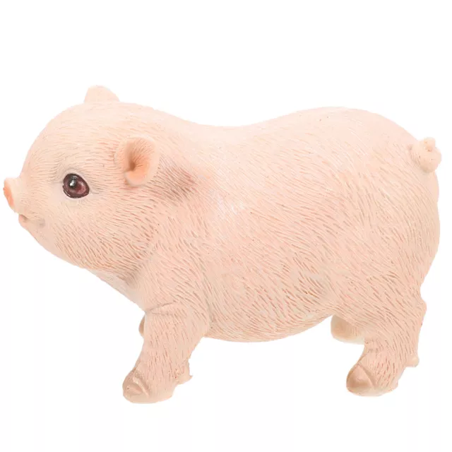 Garden Pig Statue Resin Standing Cute Pig Sculpture for Home Outdoor