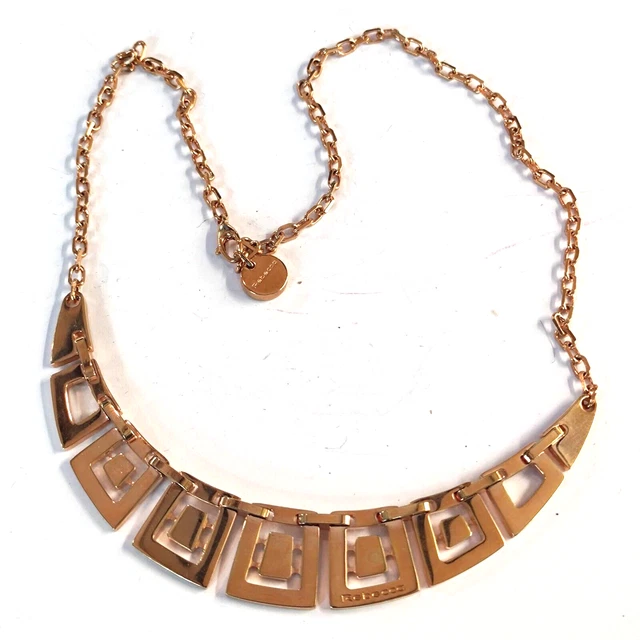 COLLIER SEMI-RIGIDE EN Bronze Original Signature Rebecca Signed Collier ...