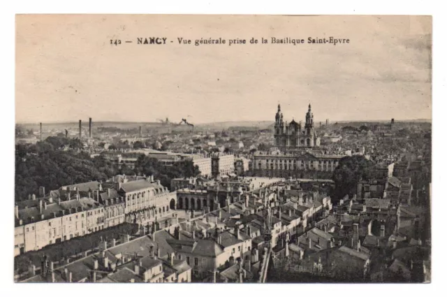 54 - cpa - NANCY - General view taken from St. Epvre's Basilica (C6107)