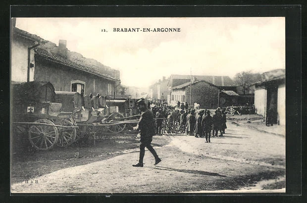 CPA Brabant-en-Argonne, Chariot of the Red Cross