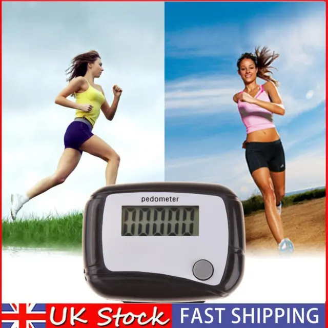 LCD Electronic Digital Pedometer Calories Walking Distance Movement Counter UK