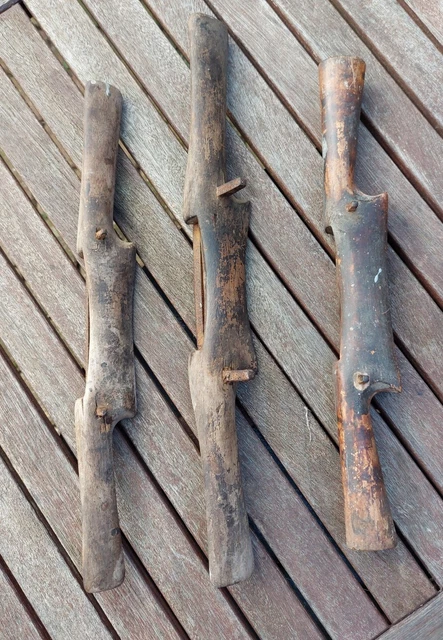 Vintage Wooden Spoke Shave with Blade x 3 2