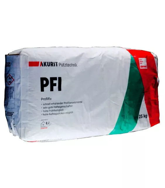 Akurit PFI , Ansetzmörtel für Putzprofile & Eckschutzwinkel ,  10 kg
