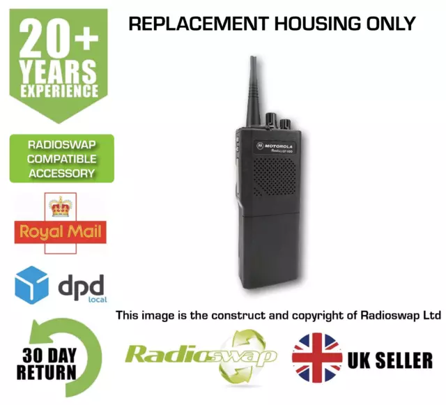 Radio Refurbish Kit - Housing & Knobs - Black - Fits Motorola Gp300