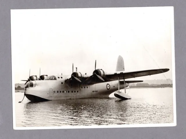 Short Sunderland Flying Boat Original Press Photo Raf Ww2 1