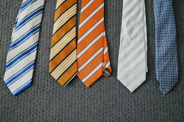 Mens Patterned Business Formal Ties Striped Woven Silk Tie Necktie Set