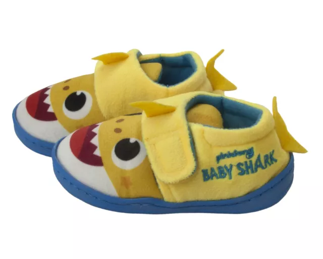 Boys Girls Official Pinkfong Baby Shark 3D Character Slippers Kids Uk Size 5-10