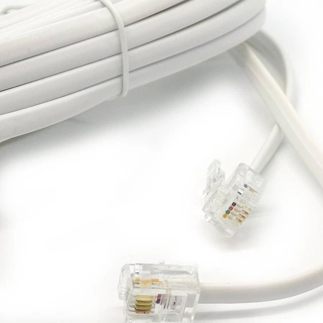 Sky Router Rj11 Input 25 M RJ11 auf RJ11 ADSL Kabel Modem Router Sky Breitband BT Telefon ...