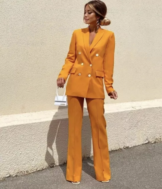 ENSEMBLE DE COORDONNÉES blazer boutonné et pantalon femme Zara