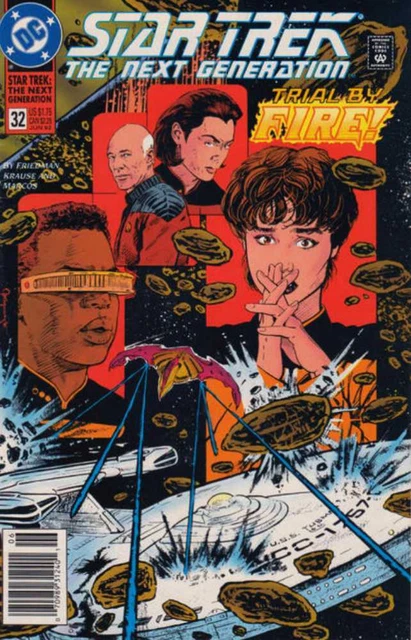 Star Trek: The Next Generation #32 Newsstand Cover (1989-1996) DC Comics