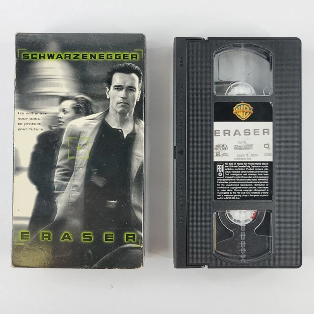 1996 ERASER VHS Arnold Schwarzenegger Vanessa Williams James Caan testato EUR 4,45 PicClick IT