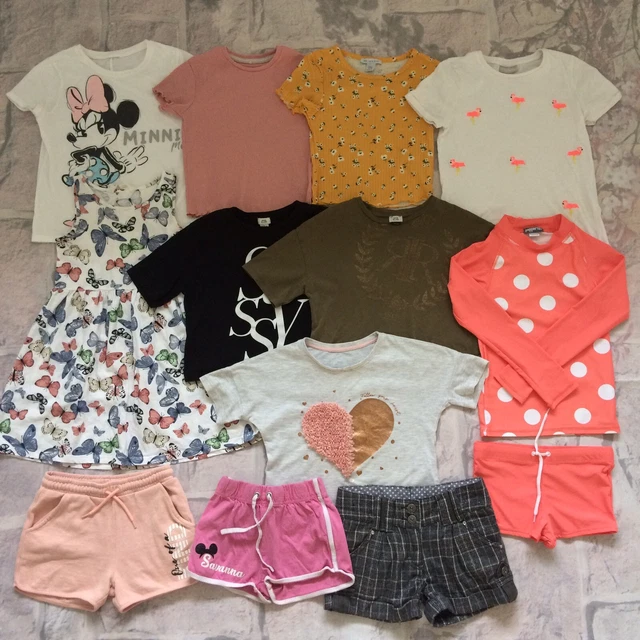 Girls Clothes Bundle 7-8 Years RI H&M Next TU Etc Dress Tops Shorts Swimwear Etc