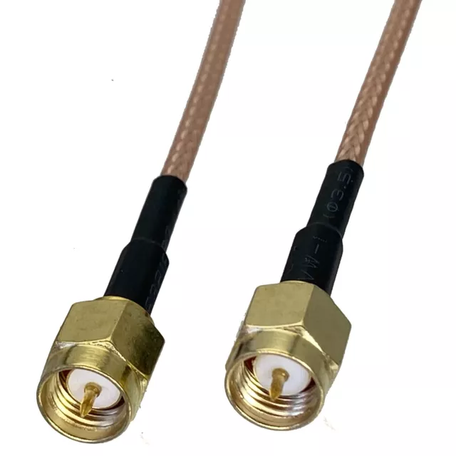 RG316 SMA Male to SMA Male Plug Connector RF Coaxial Jumper pigtail Cable 2