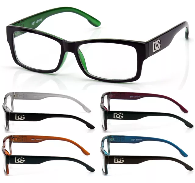 Mens Womens DG Eyewear Square Clear Lens Eye Glasses Fashion Designer Frame Nerd