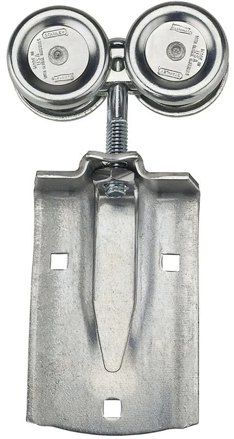 NEW National N112-128 PAIR BARN DOOR Rigid Box Rail Hangers Steel, Zinc 450LB