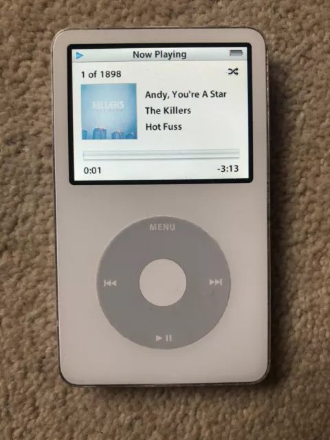 Apple iPod Classic A1136 30GB White 5th 5.5 Generation Working VGC Nice unit