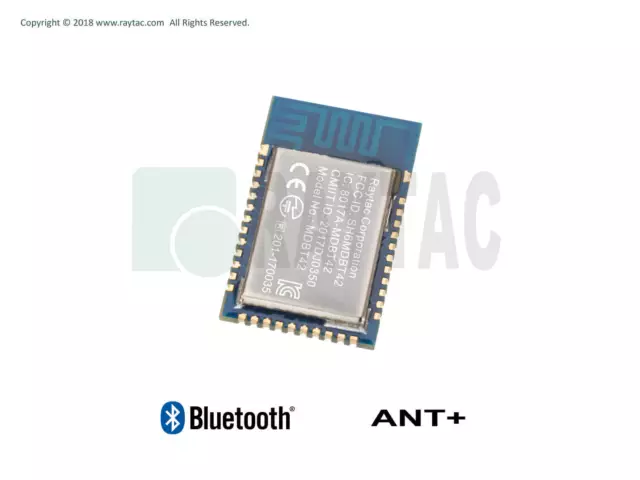 Nordic nRF52832 Module MDBT42-P Chip Antenna Bluetooth ANT+ FCC IC CE