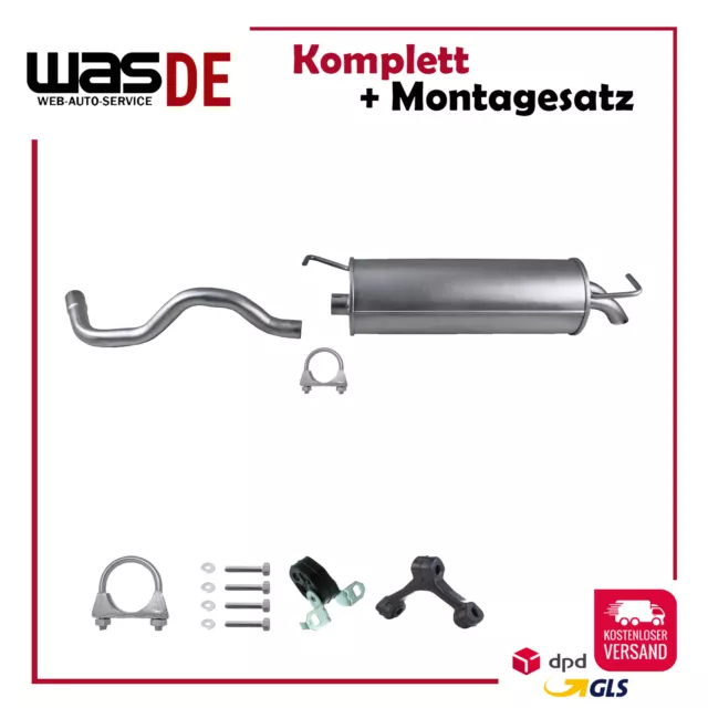 Auspuff Audi A3 1996-2003 1.6 8L1 Endschalldämpfer + Montagesatz