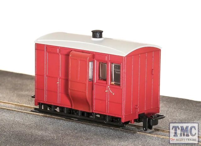 GR-530UR Peco OO9 Gauge Glyn Valley Tramway 4 Wheel Brake Coach Red