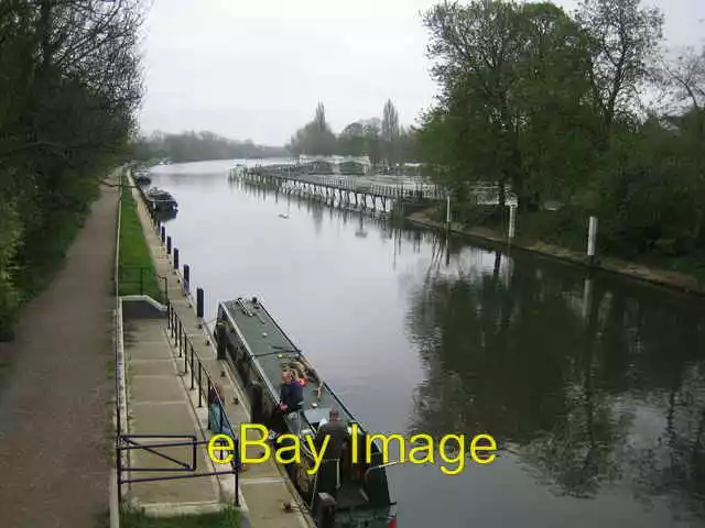 Photo 6x4 River Thames: Teddington Weir Teddington/TQ1670 Upstream of Te c2006