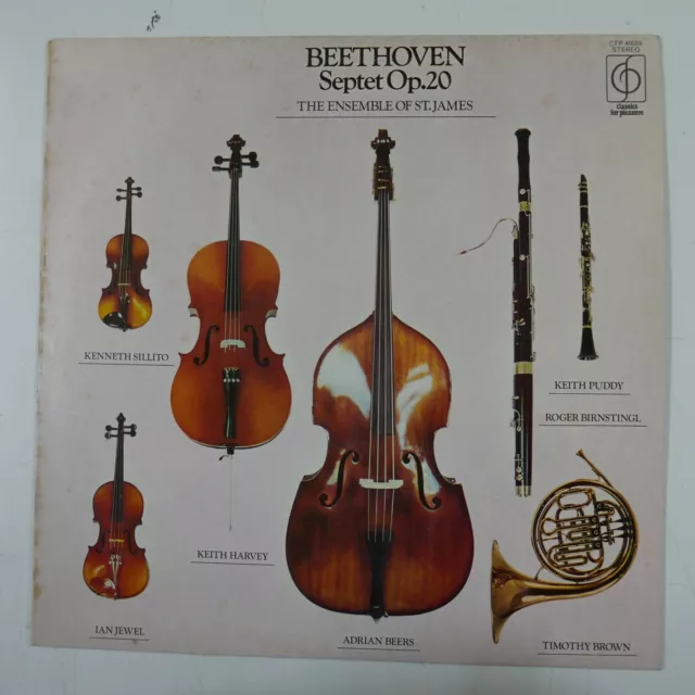 LP vinyl BEETHOVEN SEPTET op.20 ensemble of st james