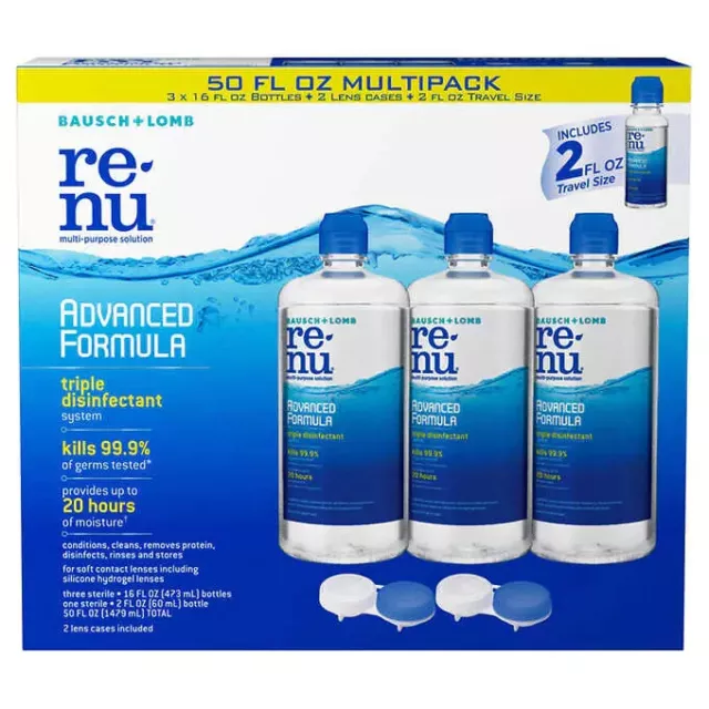 renu Advanced Formula Multi-Purpose Solution, 50 Ounces * FAST SHIPPING *