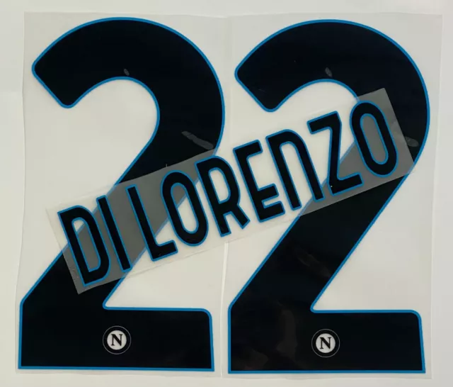 De Lorenzo Napoli NOMBRE + NUMERO Oficial CAMISETA una Manera 2023-2024 EA7