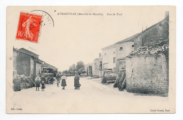 AVRAINVILLE Meurthe et moselle CPA 54 la rue de toul