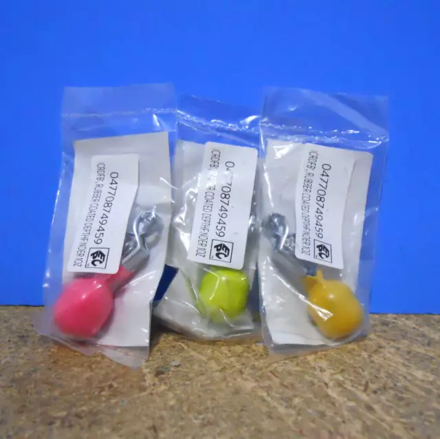 Lot of 4 | Genuine Eagle Claw Rubber Coated Depthfinder Fishing Weights 1oz  each