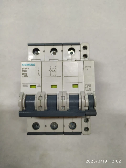 Siemens 5SY43 MCB D10