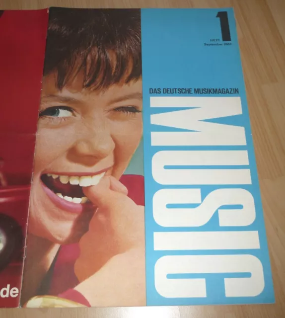 MUSIC Das Deutsche Musikmagazin RARITÄT Sept. 1965 XXL Musik-Zeitschrift HEFT 1