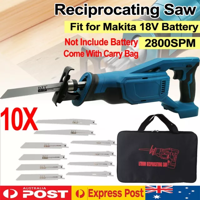 2800SPM Cordless Reciprocating Saw Saber Blade For Makita 18V Battery DJR186