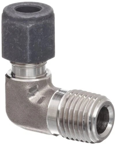 44CBZSS 4-4-CBZ CPI male elbow 1/4" ferrule tube fitting 1/4" NPT SS-400-2-4 CNG