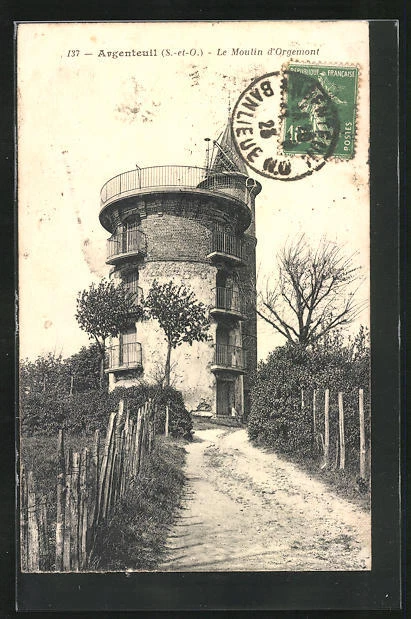 CPA Argenteuil, Le Moulin d´Orgemont 1923